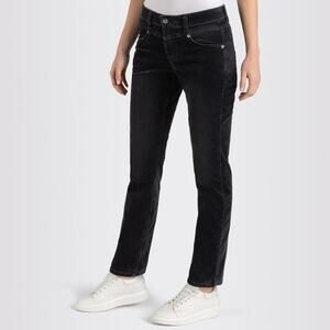 Mac Slim Velvet Straight Leg Pants Night Gray Women’s Size EUR 42 Minimalist